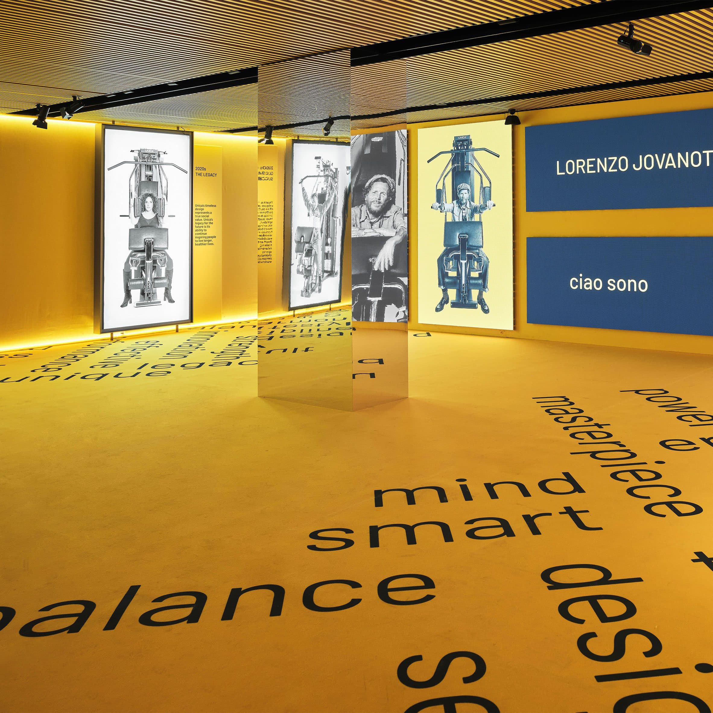 Technogym showcases Unica all-in-one home gym at Milan design week installation