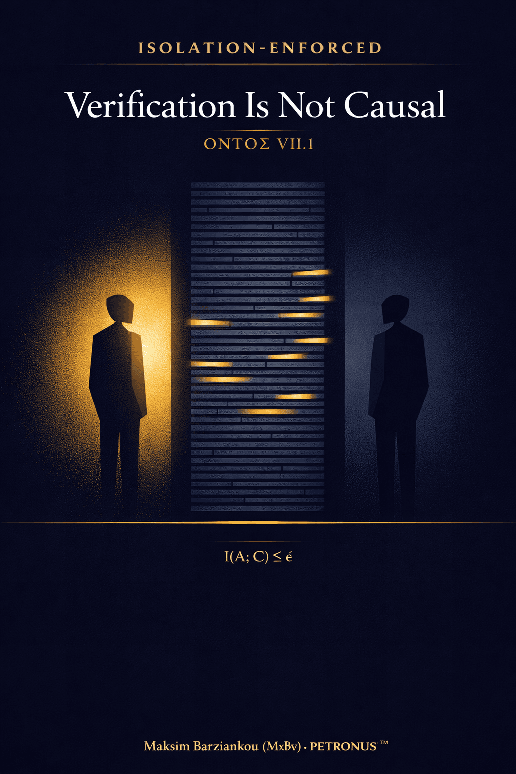 Verification Is Not Causal: Why Shared Context Erases the Admissibility Gap