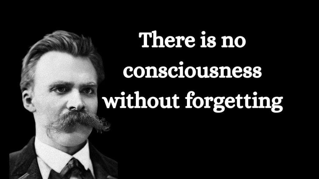 There is no consciousness without forgetting