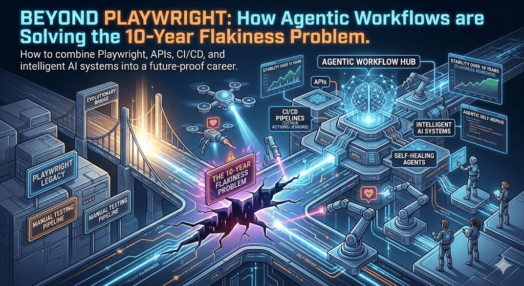 Beyond Playwright: How Agentic Workflows are Solving the 10-Year Flakiness Problem.