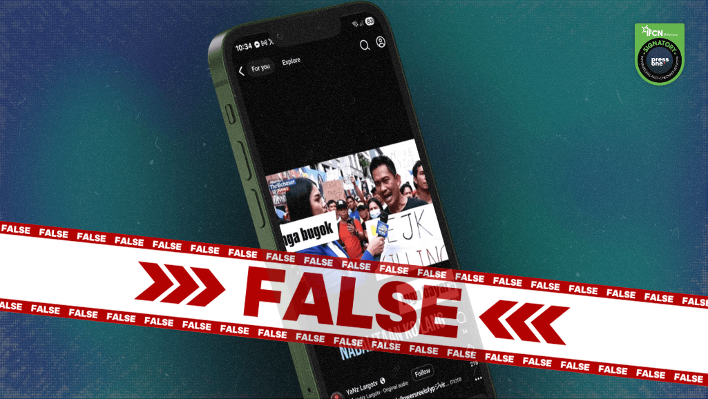 FACT-CHECK: Video of news reporter interviewing protester, AI-generated