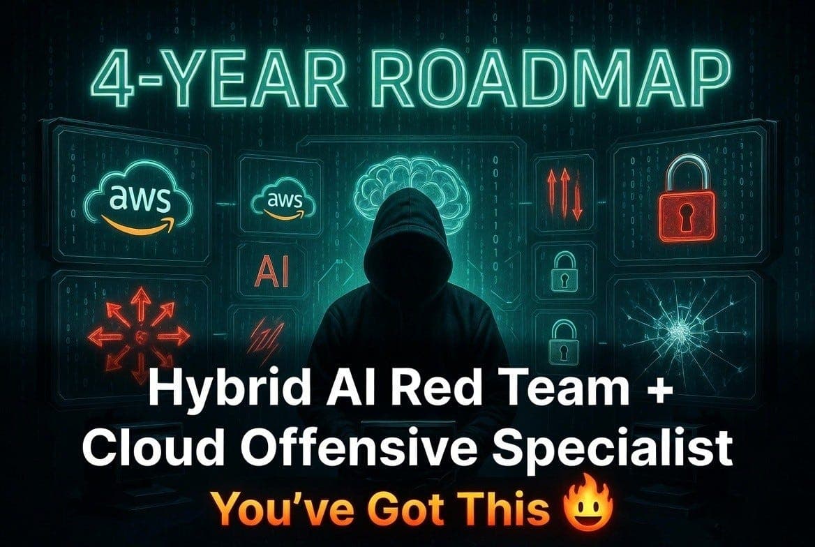 My 4-Year Roadmap to Becoming a Hybrid AI Red Team + Cloud Offensive Specialist