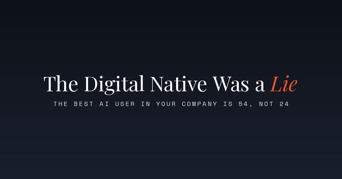 The Digital Native Was a Lie