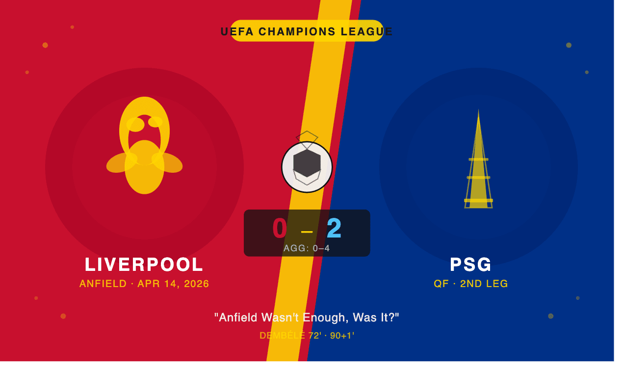“Anfield Wasn’t Enough, Was It?” — A Liverpool Fan and a PSG Apologist Walk Into a Post-Match Bar