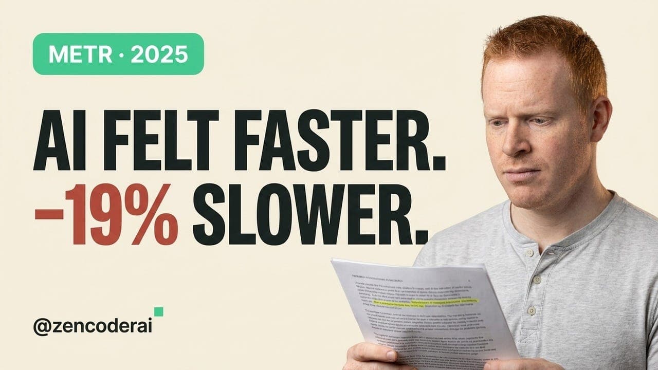 Your AI Coding Tool Is Making You 19% Slower. The Study You Should Read.