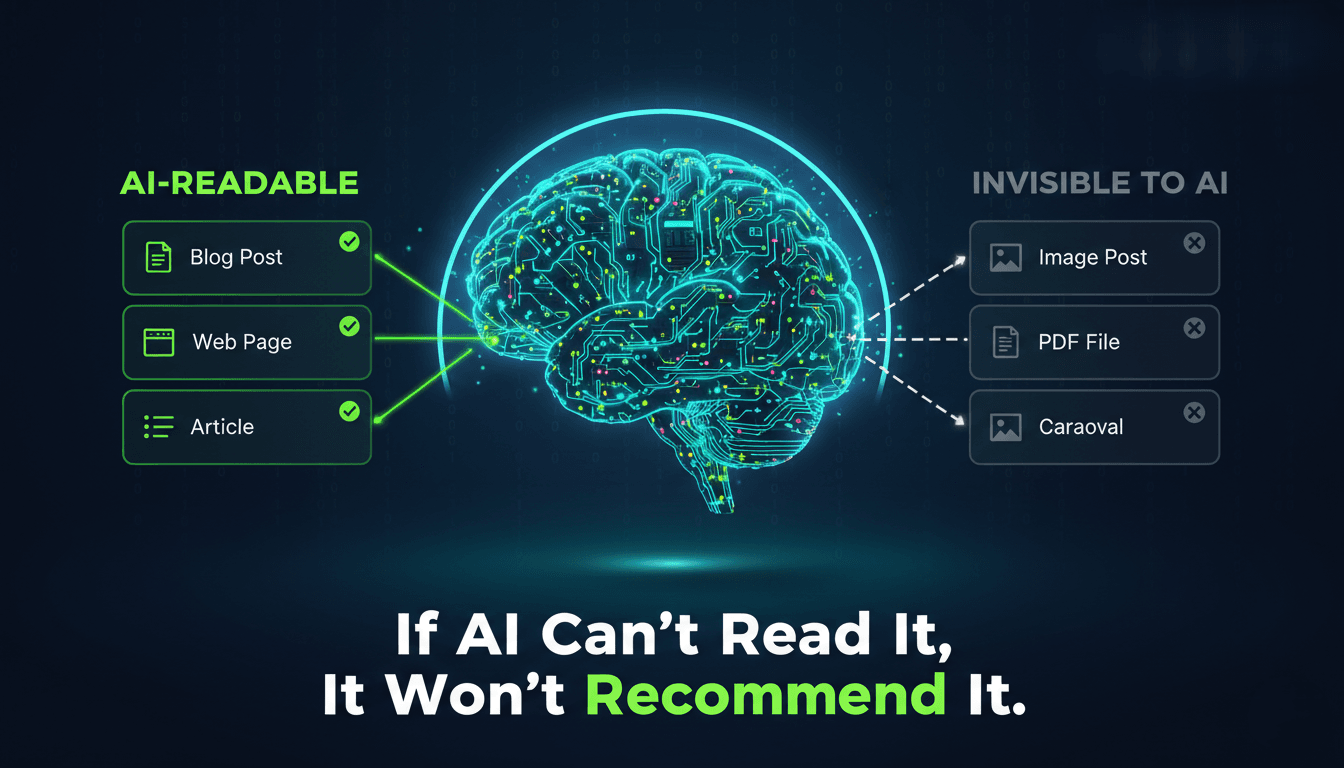 If AI Can’t Read Your Content, It Won’t Recommend It — Here’s What to Do