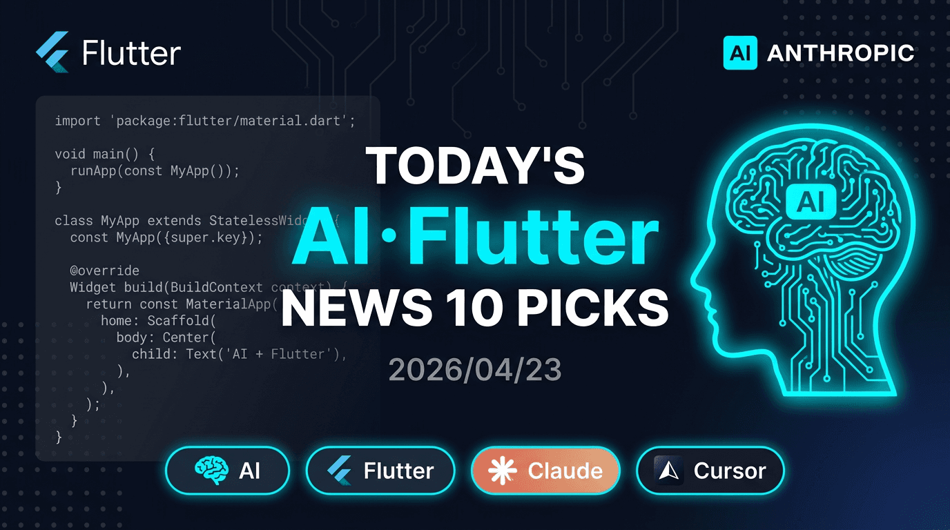 Anthropic Tested Pulling Claude Code From the $20 Pro Plan — Top 10 AI & Flutter News April 23…