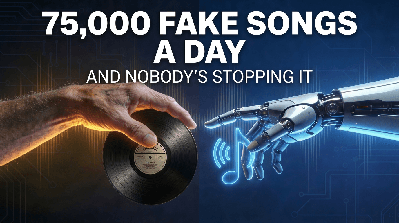 75,000 AI-Generated Songs Are Uploaded Every Single Day. The Platforms Know. They’re Doing Nothing.