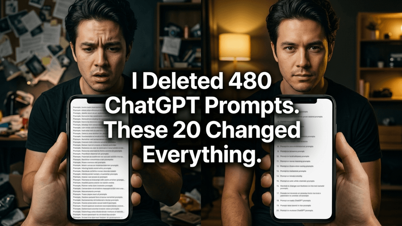 I Deleted 480 ChatGPT Prompts. These 20 Changed Everything.