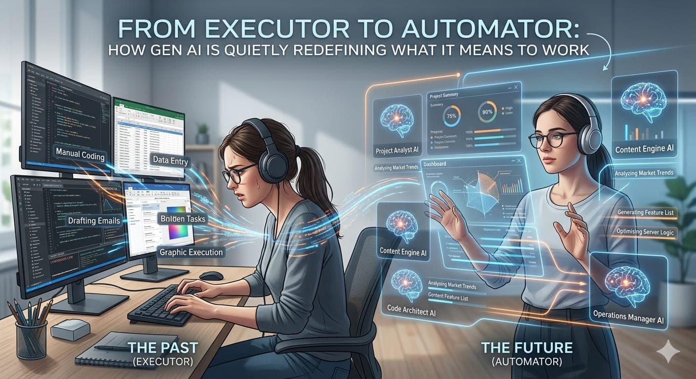 From Executor to Automator: How Gen AI Is Quietly Redifining What It Means to Work