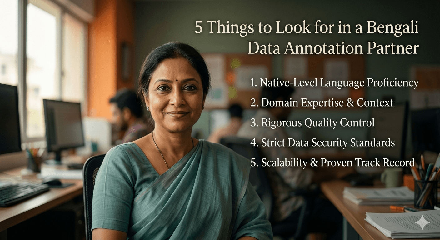 5 Things to Look for in a Bengali Data Annotation Partner