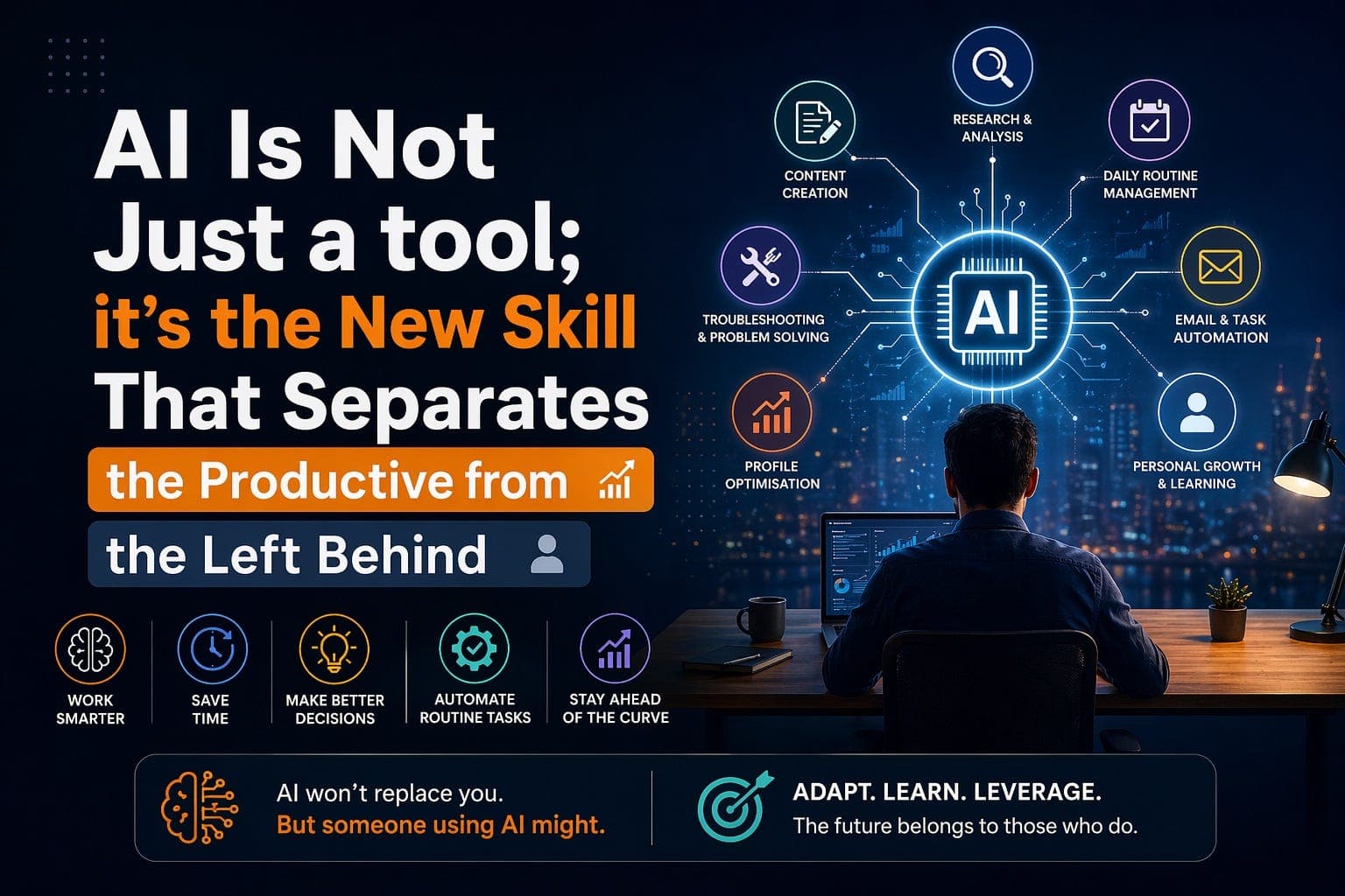 AI Is Not Just a tool; it’s the New Skill That Separates the Productive from the Left Behind