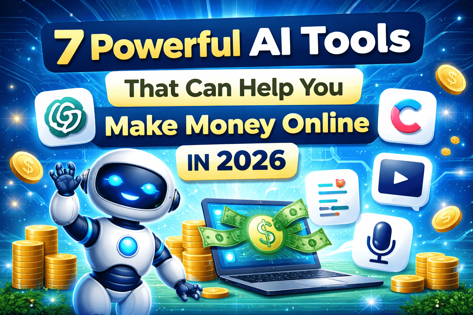 7 Powerful AI Tools That Can Help You Make Money Online in 2026.