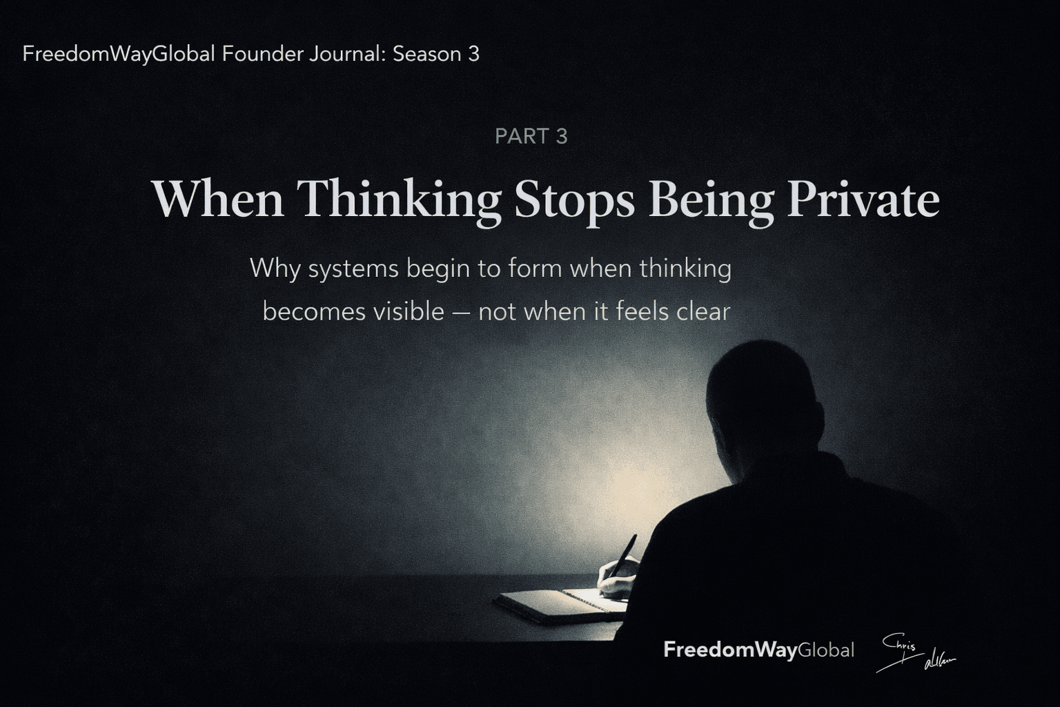 When Thinking Stops Being Private