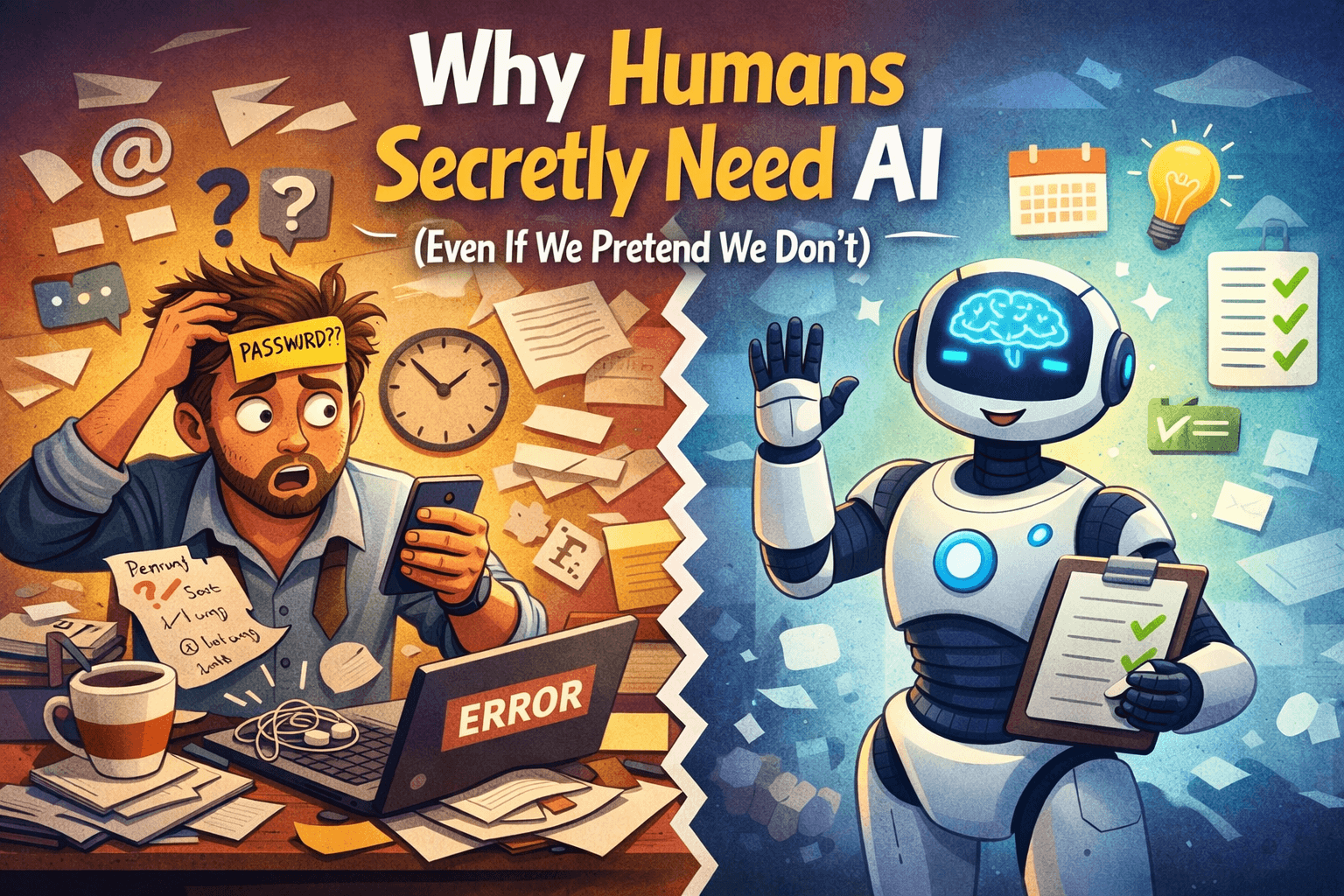 Why Humans Secretly Need AI (Even If We Pretend We Don’t)