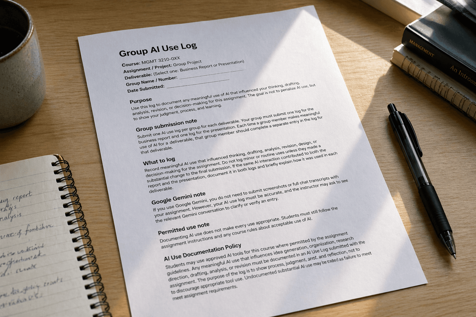 Prompt Libraries Are Not Enough. Students Need a Record of Judgment.