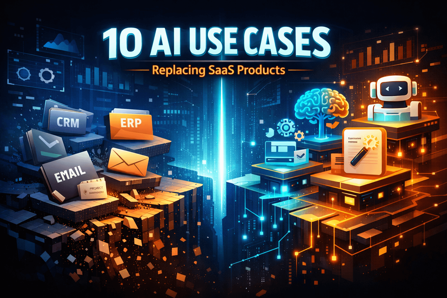10 AI Use Cases That Will Replace Traditional SaaS Products