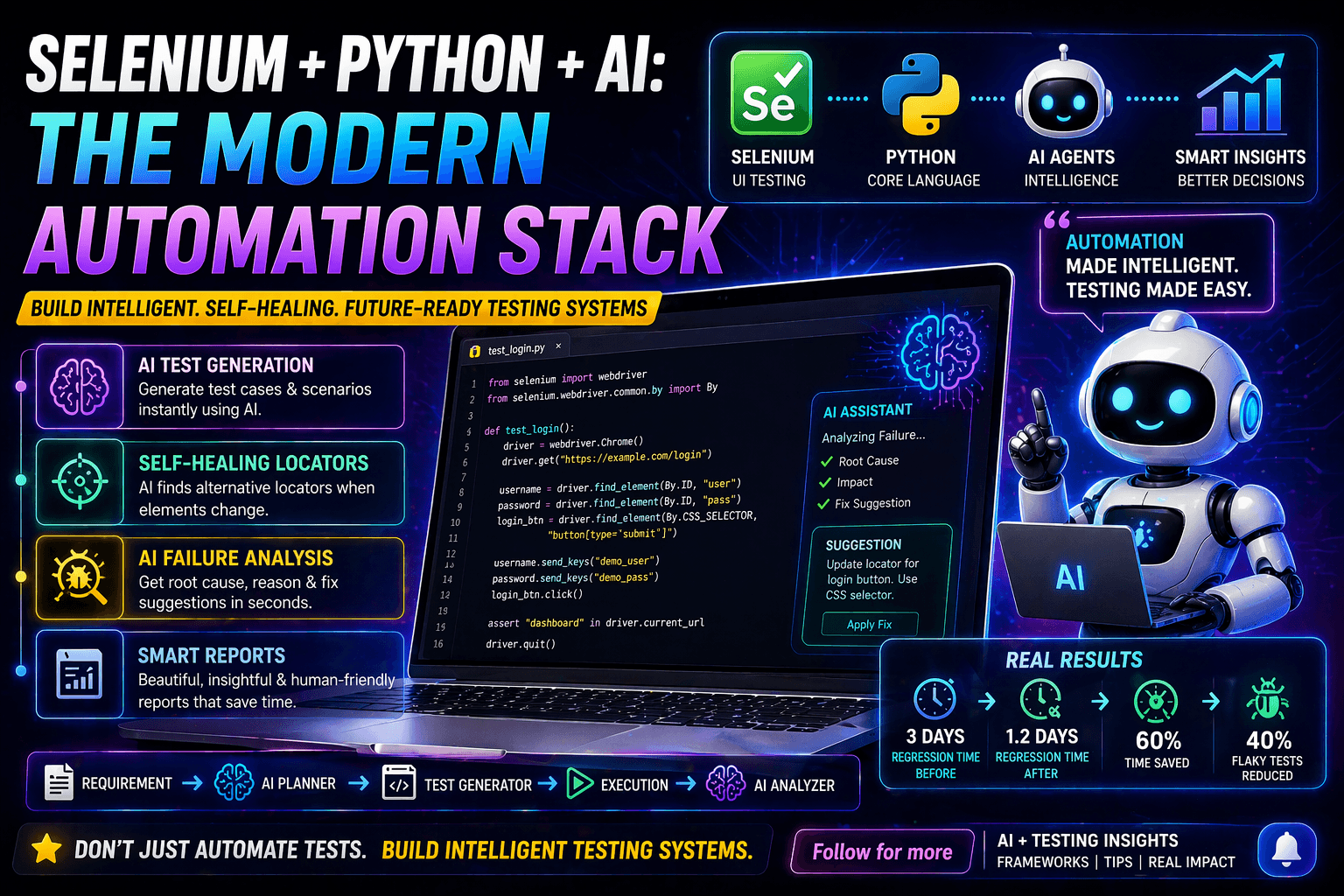 ️ Selenium + Python + AI: The Modern Automation Stack (2026 Guide)