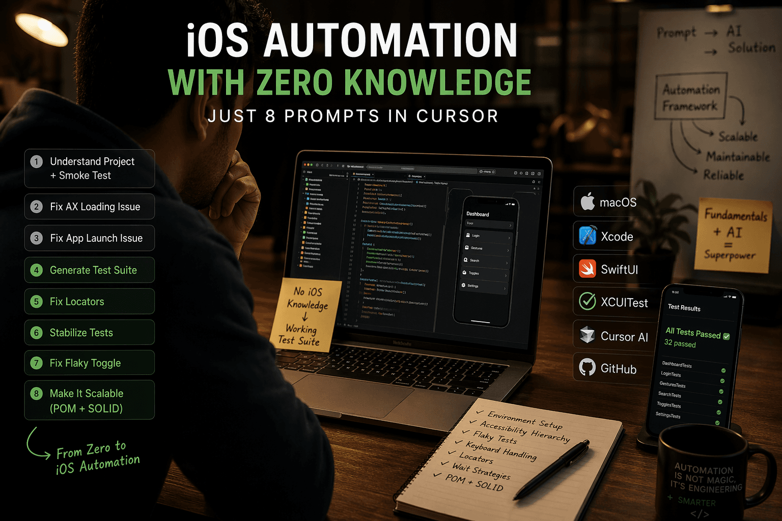 I Automated an iOS App With Zero Knowledge — Just Using 8 Prompts in Cursor