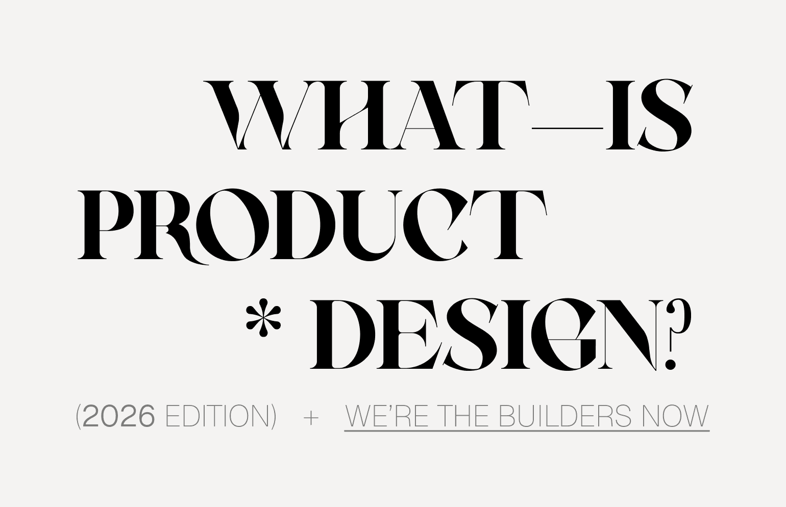 What is Product Design (in 2026)?