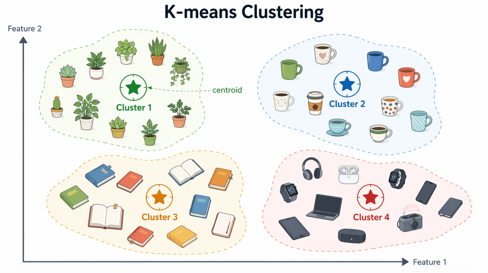 K-Means Clustering Explained: How Machines Find Patterns Without Being Told the Answers