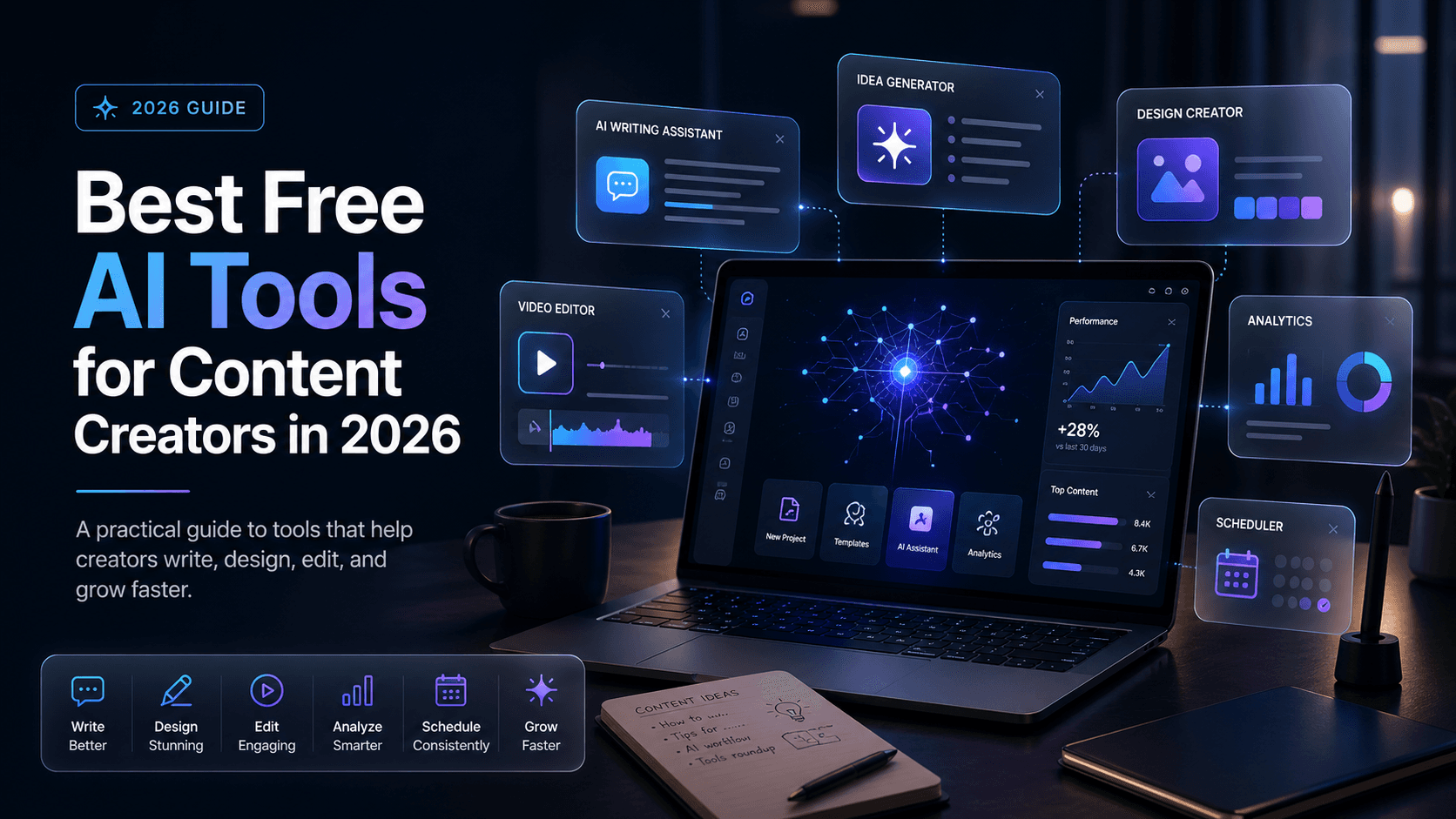 Best Free AI Tools for Content Creators in 2026