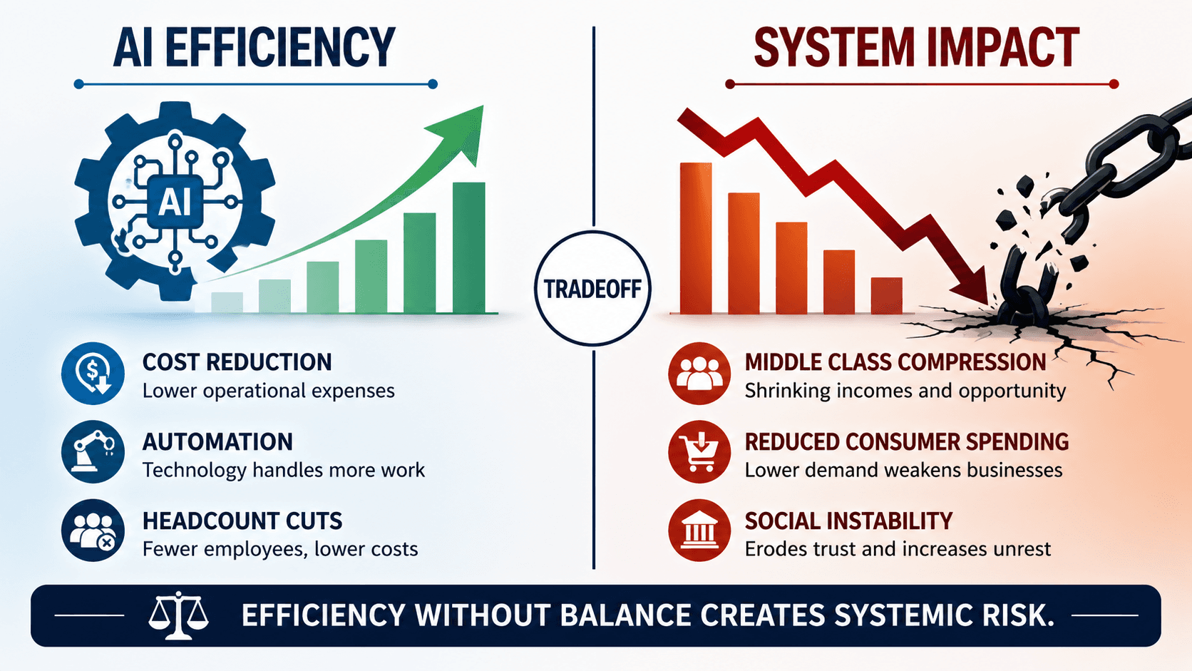 “AI Efficiency” and Mass Layoffs: The Numbers Don’t Add Up