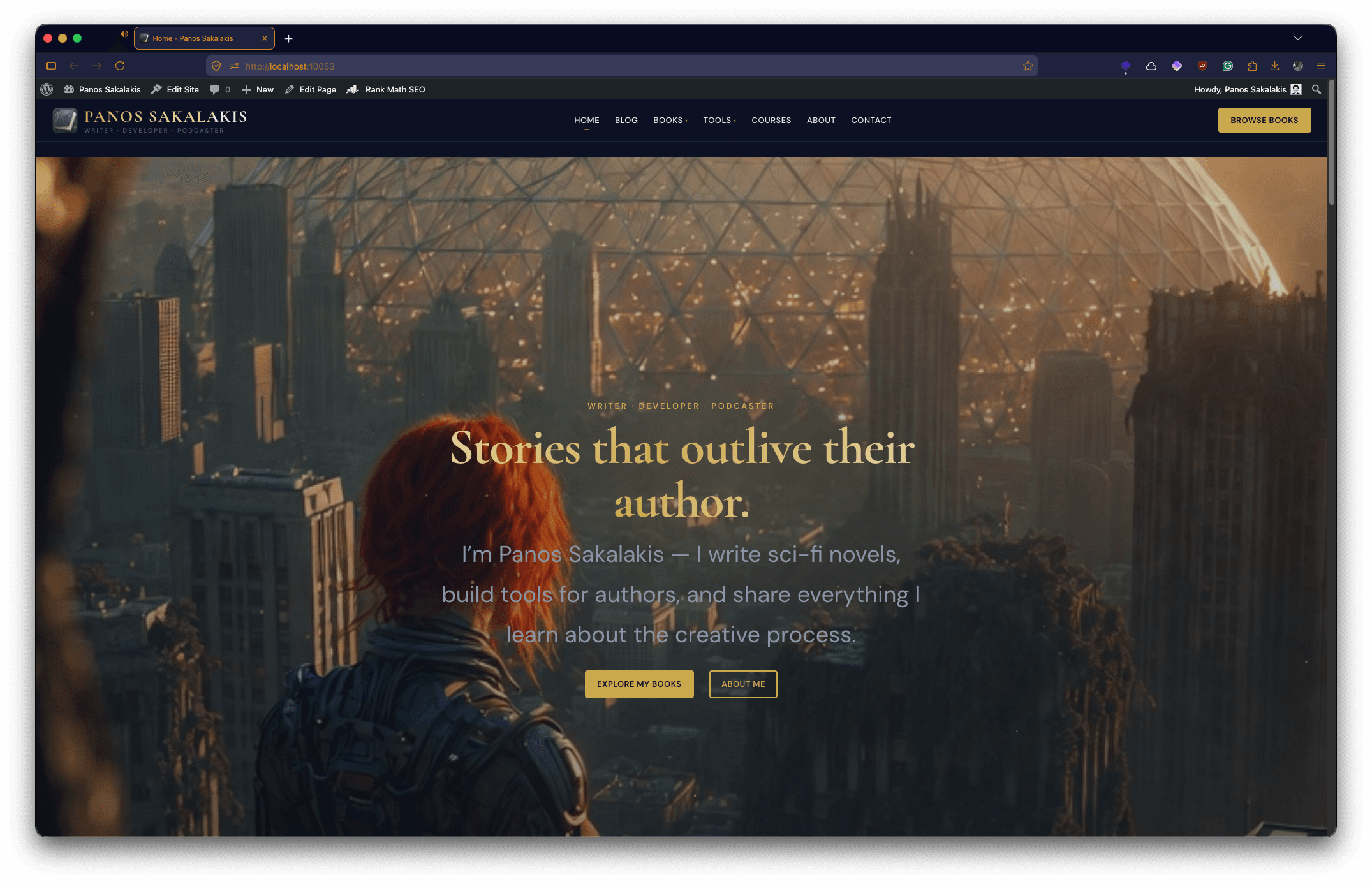 I vibe-coded a WordPress author site to promote my book with a $10.00 budget