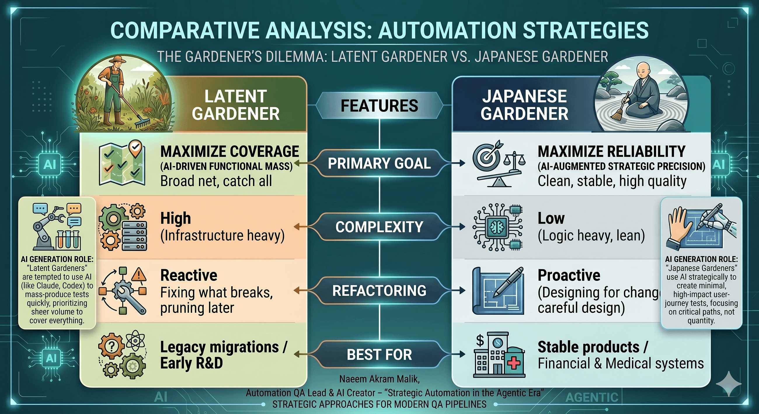 The Art of Test Maintenance & Zen: Latent vs. Japanese Gardening