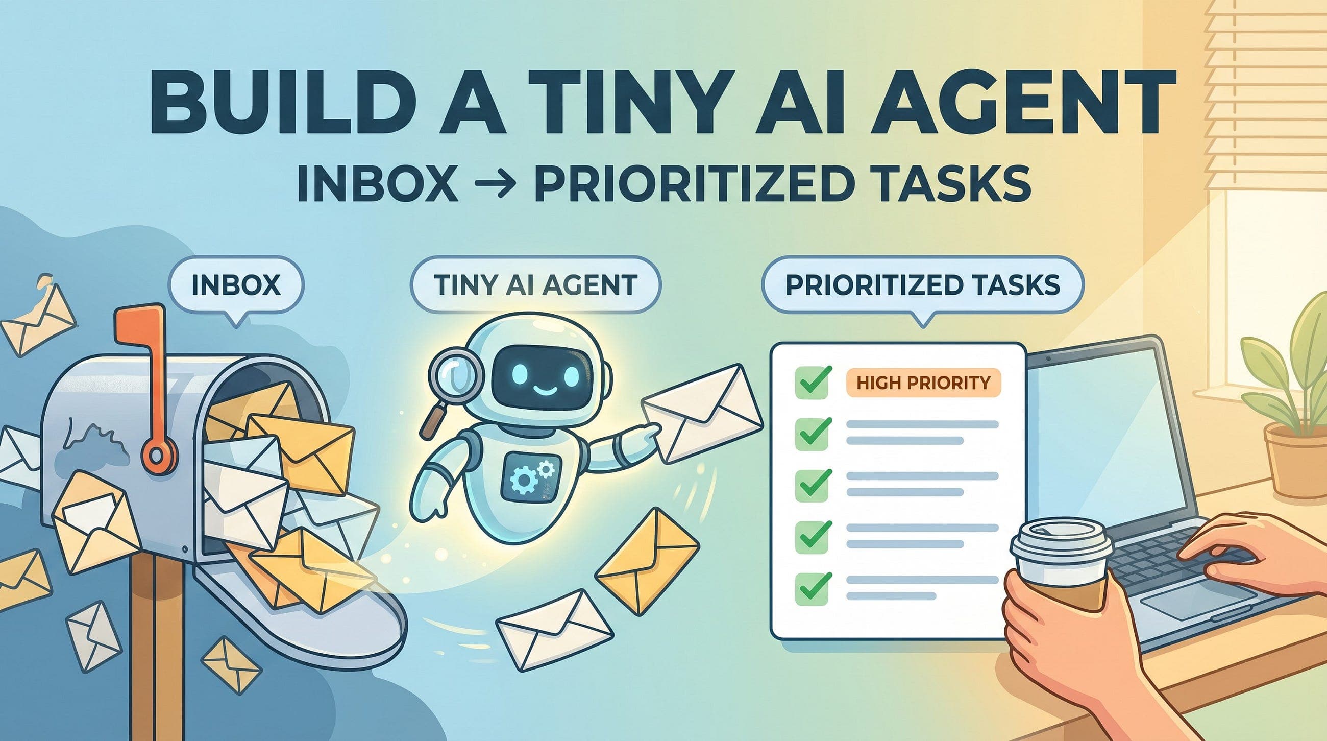 Build a Tiny AI Agent That Makes Your Job Easier (Inbox → Prioritized Tasks)