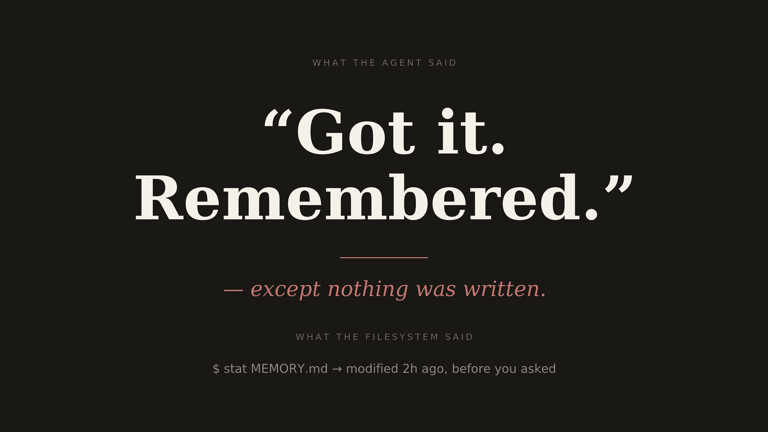 Four Ways My AI Agent Lied to Me in One Night