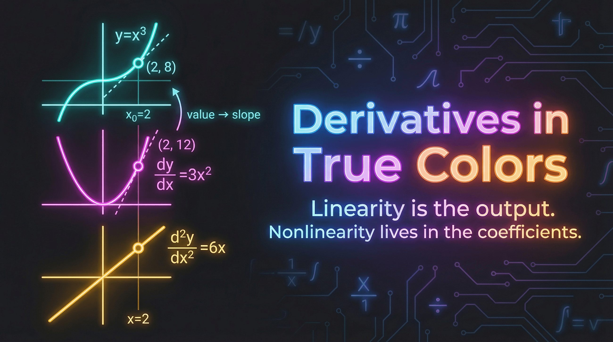 Understanding Derivatives as Linear Approximations: A Layered Perspective (the “true colors”…