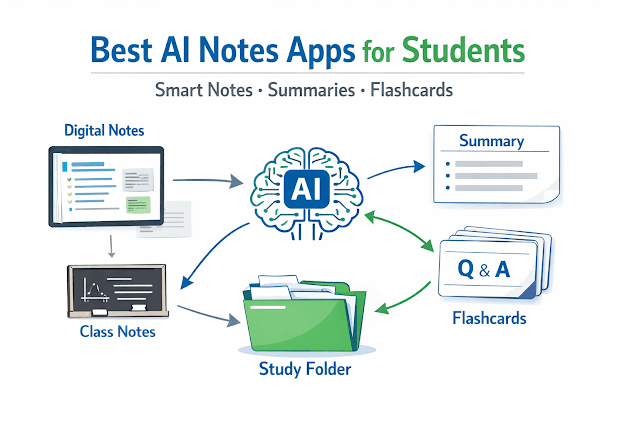 Best AI Notes Apps for Students in 2026 | Free & Smart Study Tools