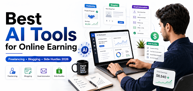 Best AI Tools for Online Earning in 2026 | Side Hustle Ideas