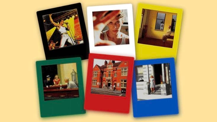 These E Ink fridge magnets display Polaroid-like photos that you can change from your phone