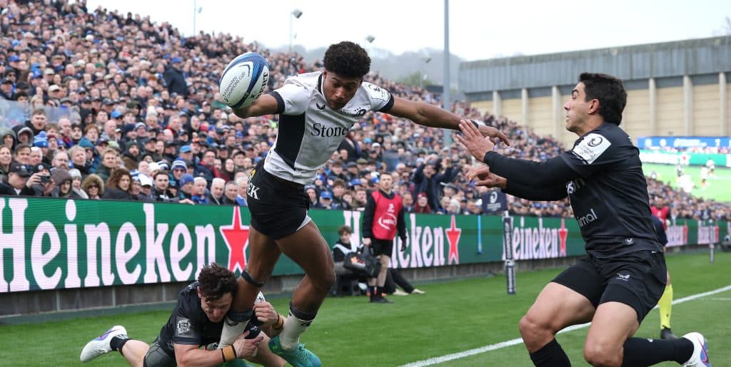 Noah Caluori bags second glut of season as Saracens pump Sale Sharks