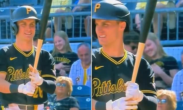 Obscene moment MLB fan is caught groping female companion during game