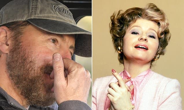 Prunella Scales' son Samuel West fights back tears as he details his last conversation with his mother before she died following dementia battle