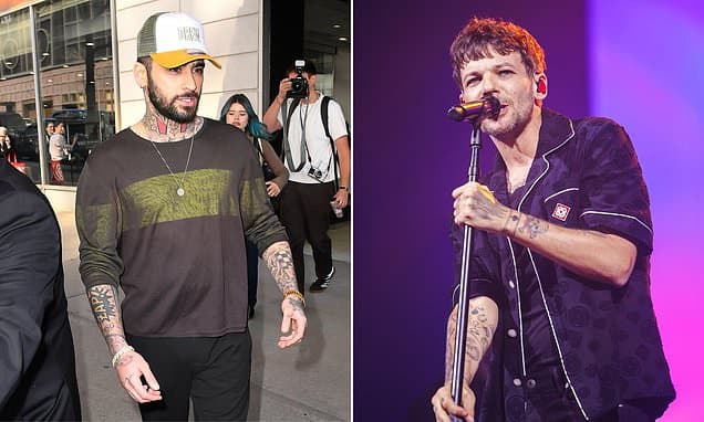 Zayn Malik 'punched Louis Tomlinson in the face and cut his head after making a comment about his late mother' during filming for Netflix road trip show - as Louis's sisters unfollow the singer