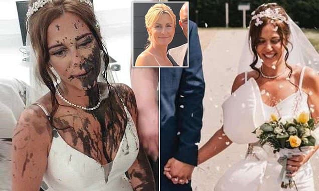 Inside the family feud that saw sister-in-law hurl black paint onto tearful bride's dress in wedding from hell
