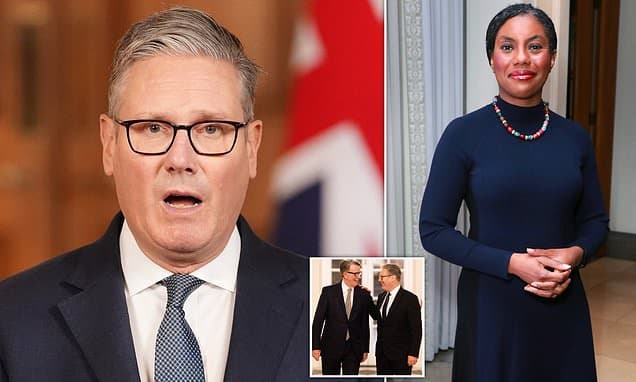 Starmer's not fit to run the country: Kemi launches blistering attack on 'weak, lazy and incompetent' PM as Mandelson crisis threatens to force him out of No10