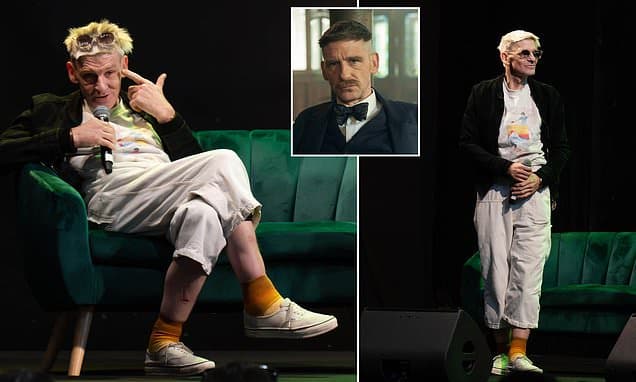 Troubled Peaky Blinders star Paul Anderson shows off a dramatic new look as he attends Comic Con in Paris
