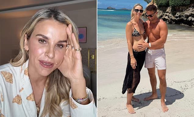 Vogue Williams reveals she had two miscarriages including one 'awful and heartbreaking' loss a year ago before 'nervously' falling pregnant again with her fourth child