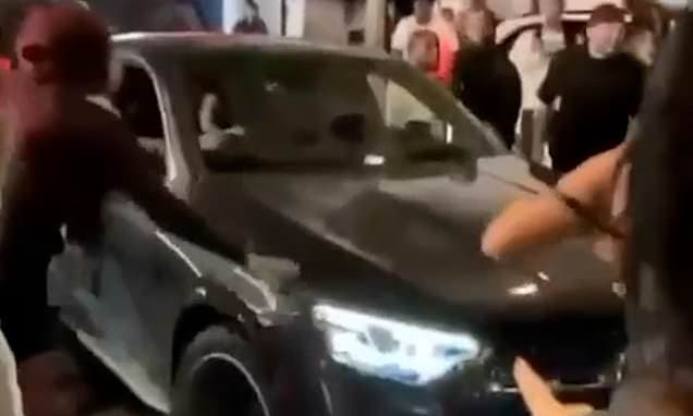 Horrific scenes in Mayfair as female driver ploughs her car into 'influencer' and other pedestrians near nightclub at 4.30am as shocked crowd looks on