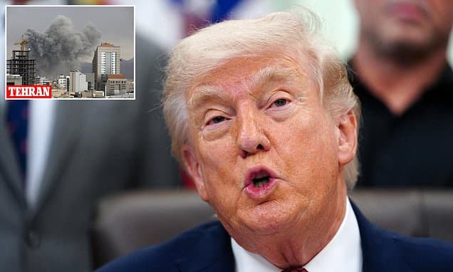 Trump's troops blow hole in Iranian cargo ship as footage shows moment vessel defiantly ignores blockade