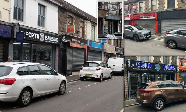 The quiet Welsh town filled with Turkish barber shops where residents joke you never have to queue for a haircut... because there are no customers