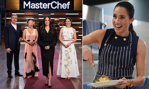 Meghan 'very frustrated' by MasterChef: Duchess was unhappy when co-stars called her 'royalty' on camera - as she made appearance on show during their 'private' Australian tour