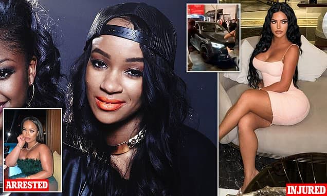 X Factor finalist arrested on suspicion of attempted murder after influencer was hit by car at 4am outside club following 'fight' caught on video