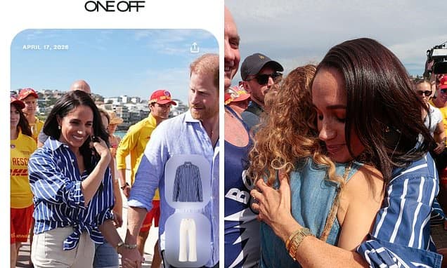 Meghan Markle advert removed from fashion website after she was criticised for selling 'look' she wore while meeting Bondi beach terror attack survivors