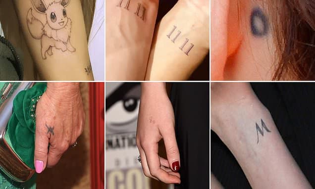 Can YOU match these celebrities to their tattoos? As Victoria Beckham removes her ink, some remain committed to their body art...even when the meaning is wrong
